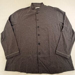 Men's Charcoal Long Sleeve Loungewear/ Sleep Shirt